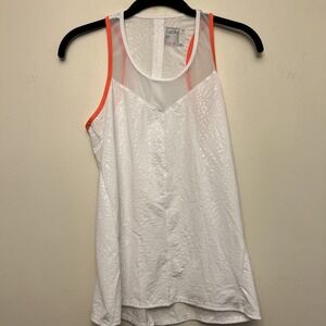 Lucky in love women's tank top,‎ XS, white/orange NWT quick drying